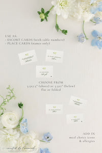Taylor | Escort or Place Card 1