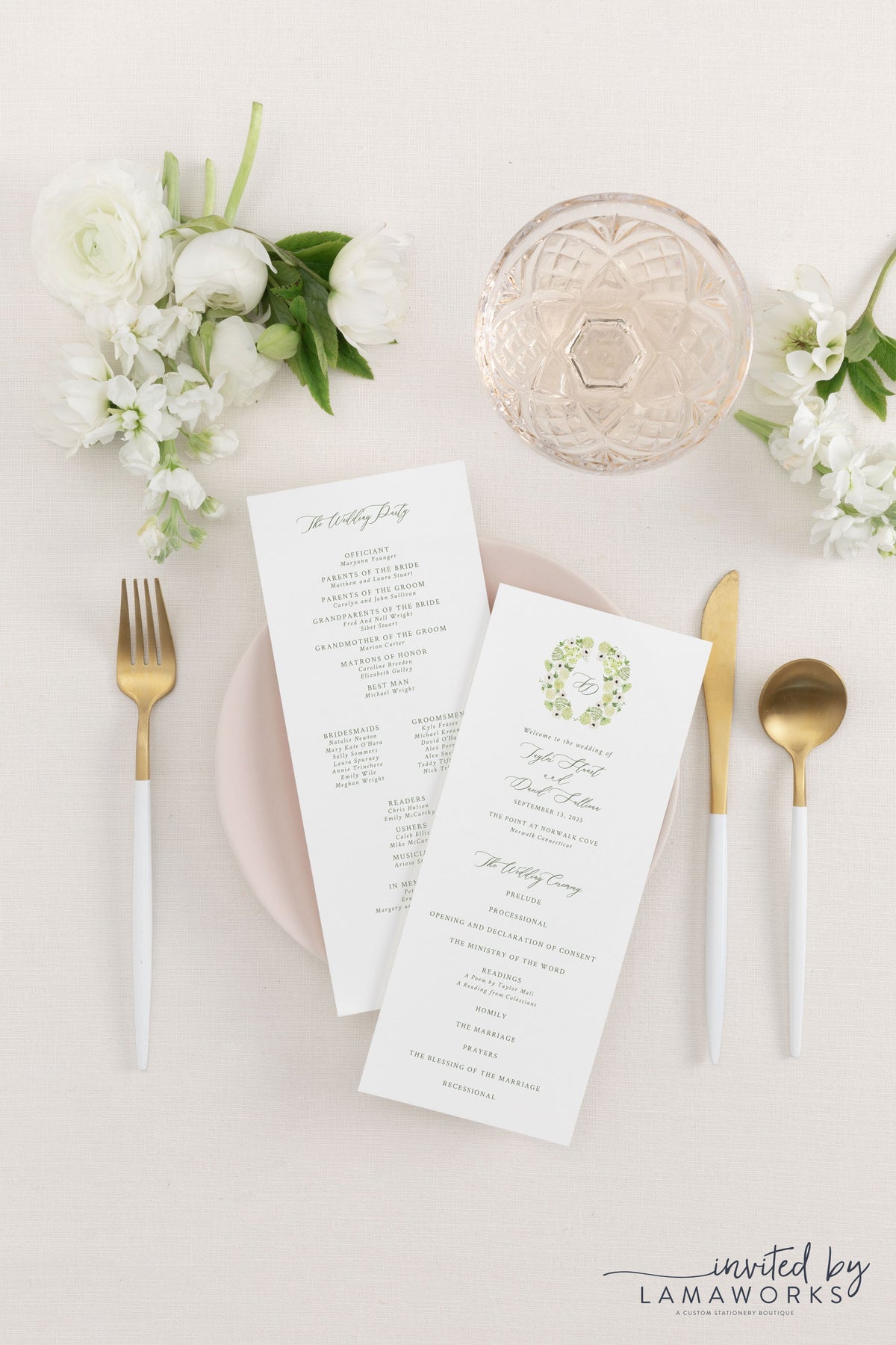 Taylor | Wedding Program