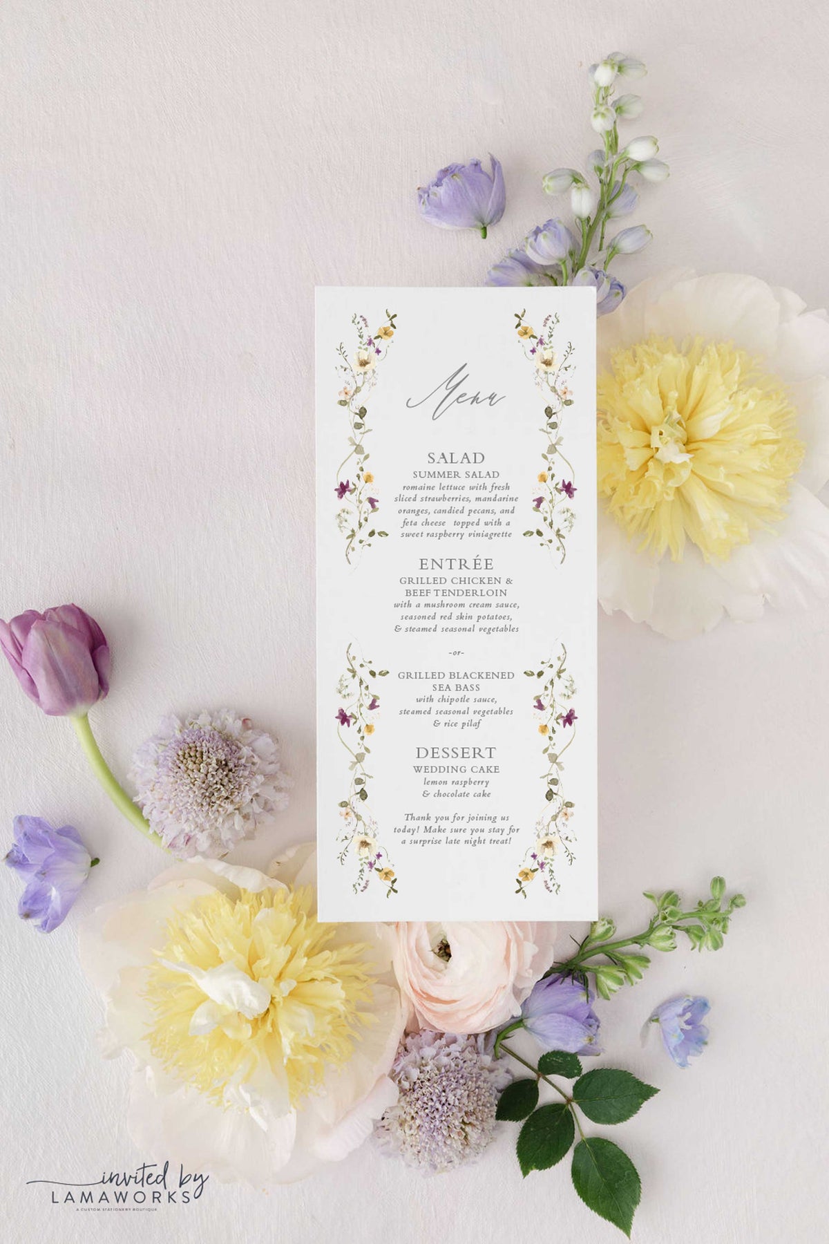 Theresa - Menu