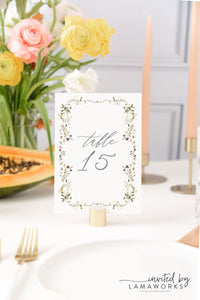 Theresa | Table Numbers