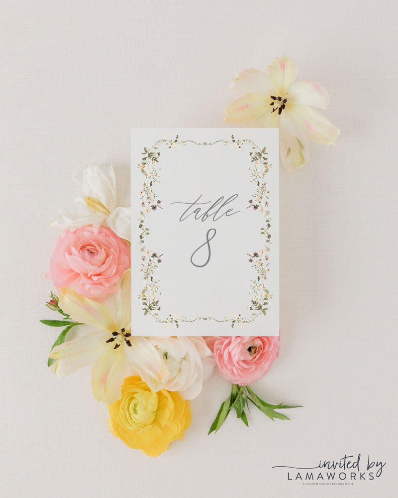 Theresa | Table Numbers