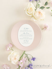Tiffany | Oval Menu