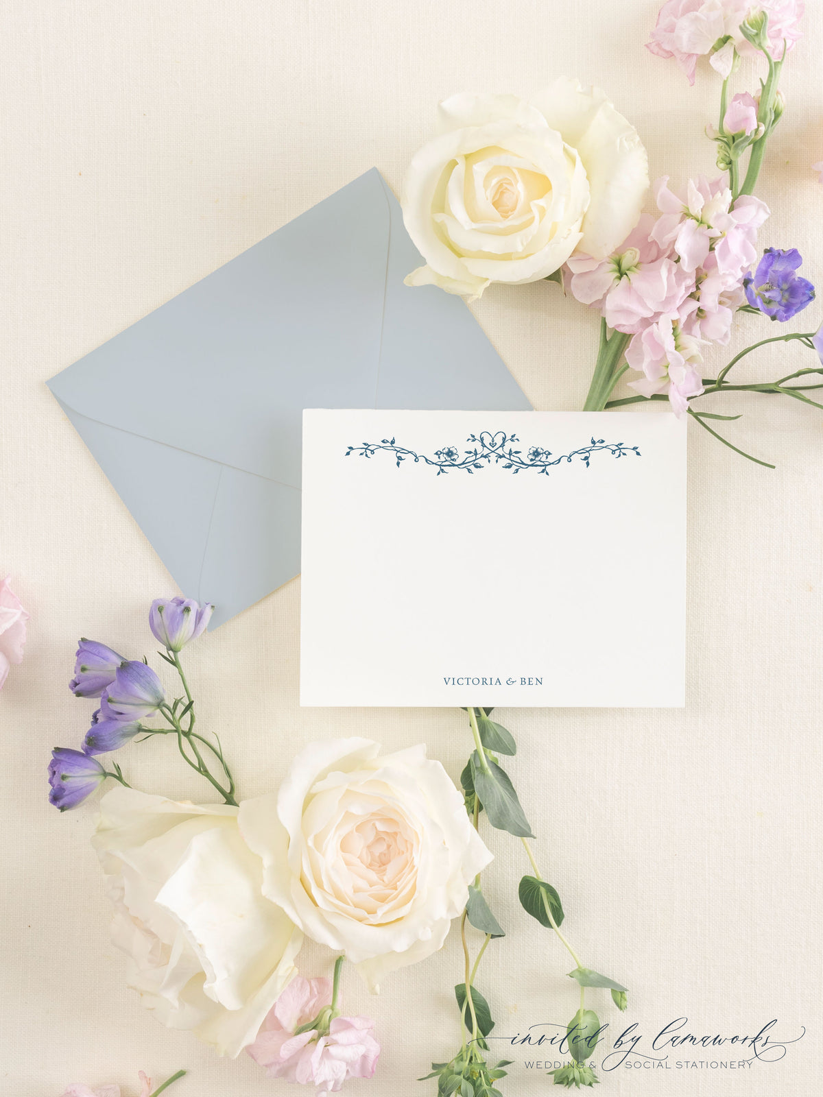 Victoria | Personal Stationery Flat