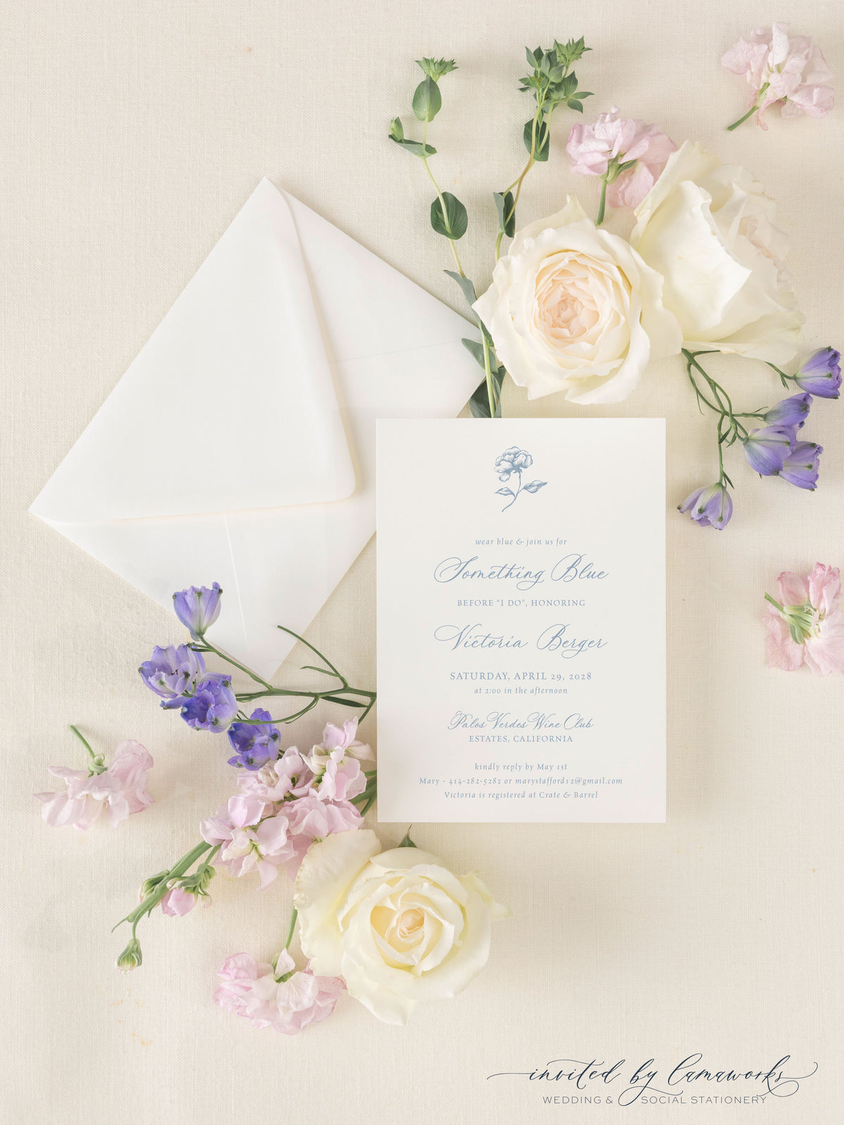 VICTORIA | Blue before I Do Shower Invitation