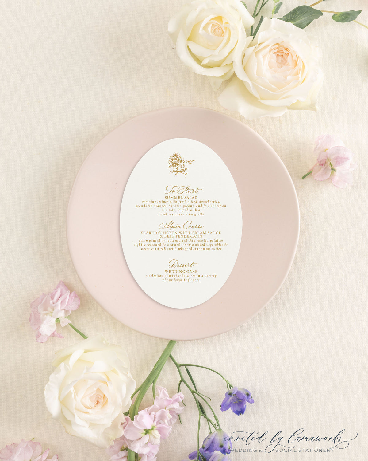 Victoria | Oval Menu