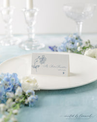 Victoria |  Floral Escort or Place Card