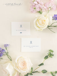 Victoria | Monogram  Escort or Place Card