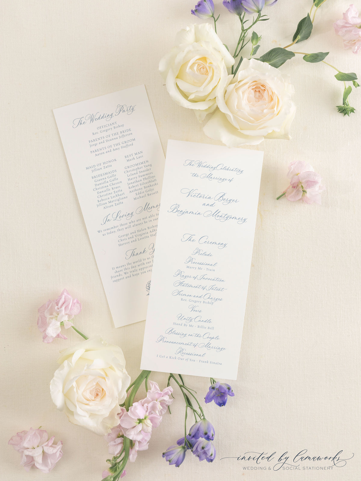 Victoria | Wedding Program