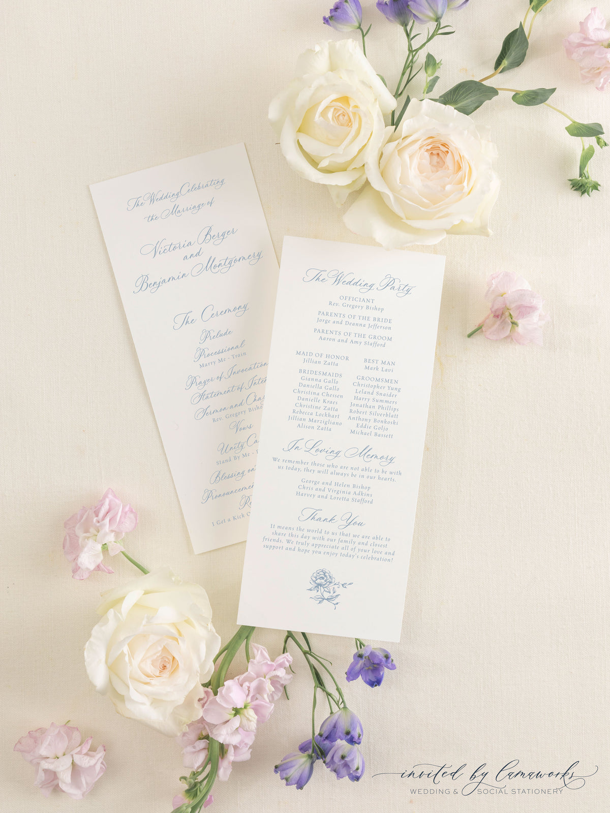 Victoria | Wedding Program