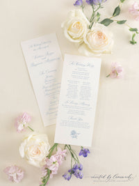 Victoria | Wedding Program