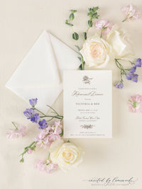 VICTORIA | Rehearsal Dinner Invitation