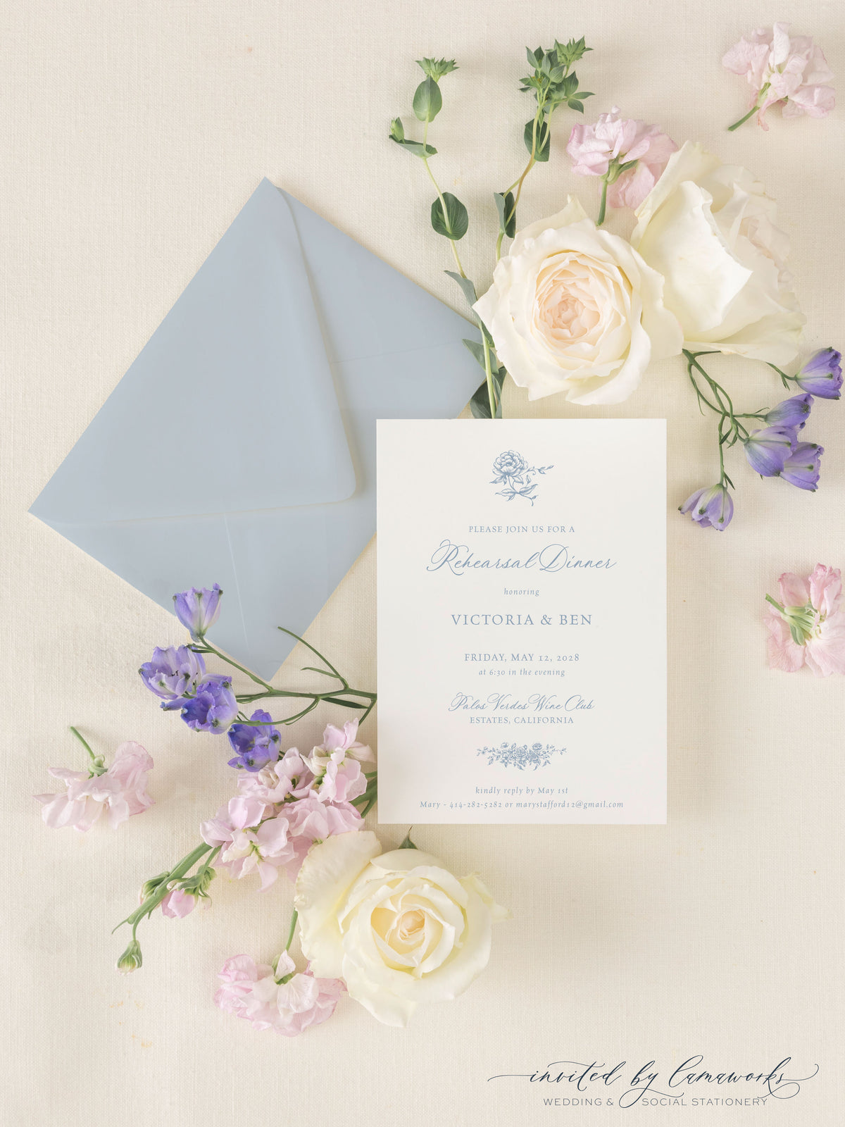VICTORIA | Rehearsal Dinner Invitation