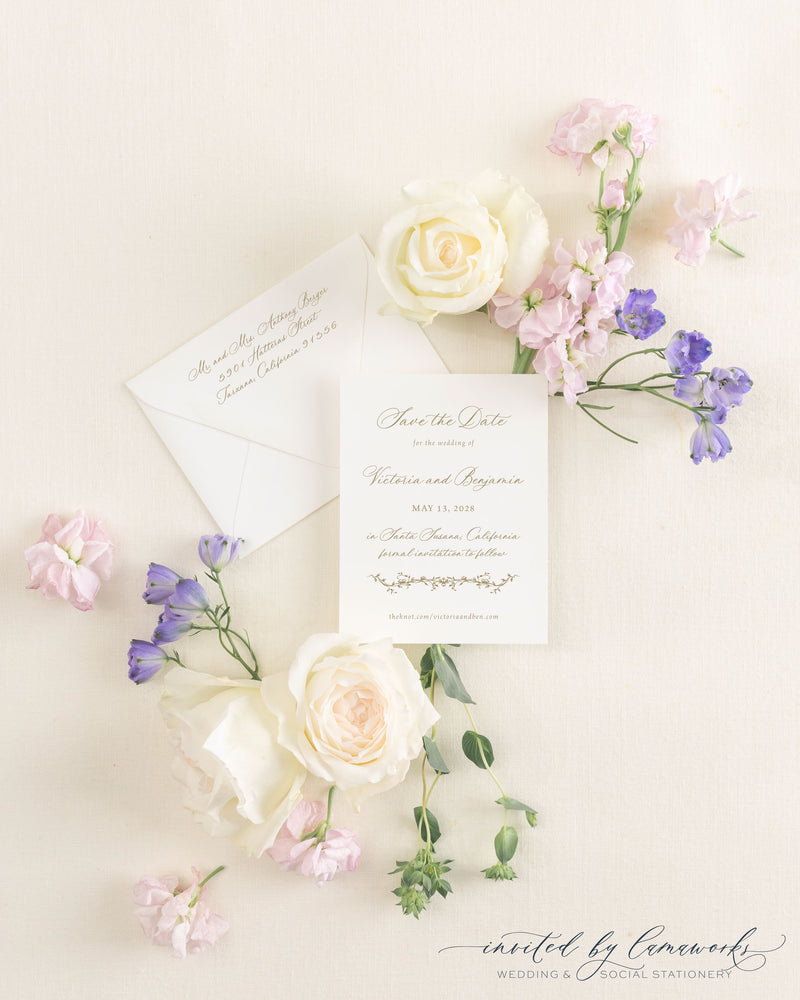 Victoria |  Save the Date - Vertical