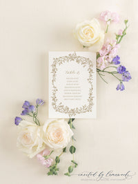 Victoria | Seating Chart Cards