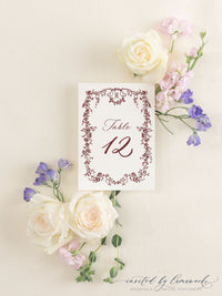 Victoria | Table Numbers