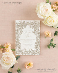 Isabella | Floral Frame Invitation