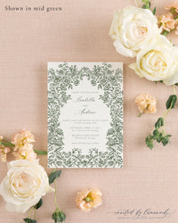 Isabella | Floral Frame Invitation