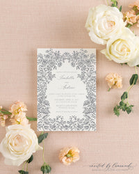Isabella | Floral Frame Invitation