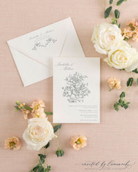 Isabella | Large Flower Invitation