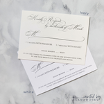 Classic, Elegant Wedding Invitation Suite with Greenery | Adele