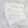Simple Calligraphy Wedding Invitation Set with Monogram Crest- Jacquelyn