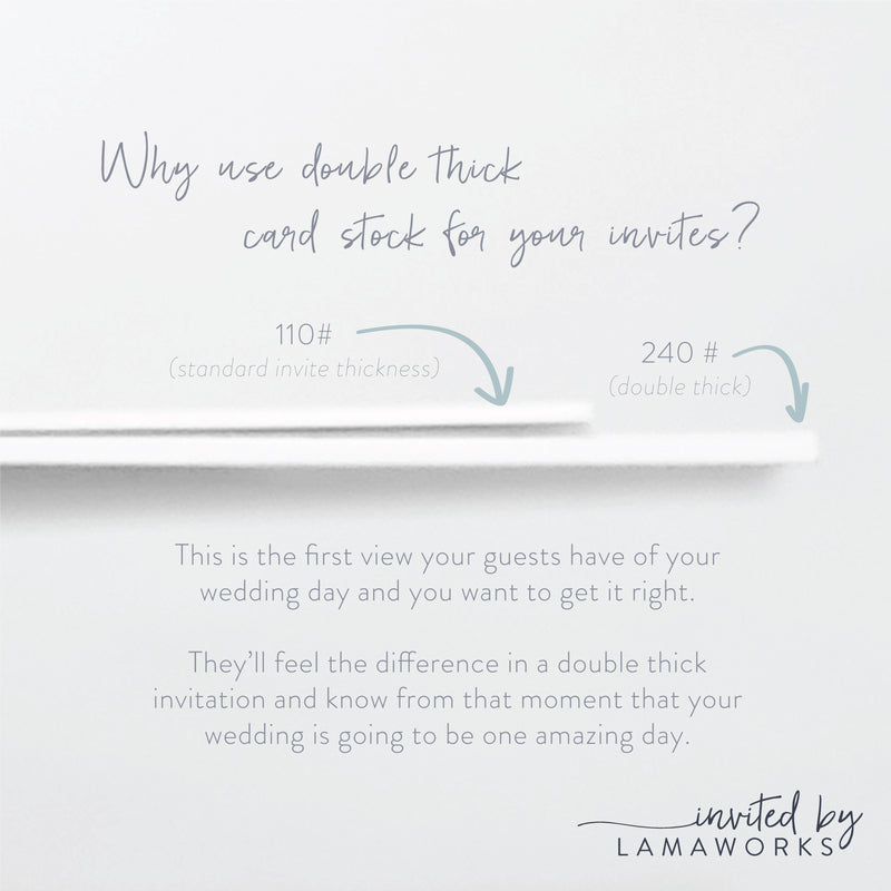 Traditional and Formal Wedding Invitation Suite | Mikah