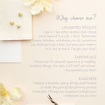 Modern and Classic Wedding Invite - Allison