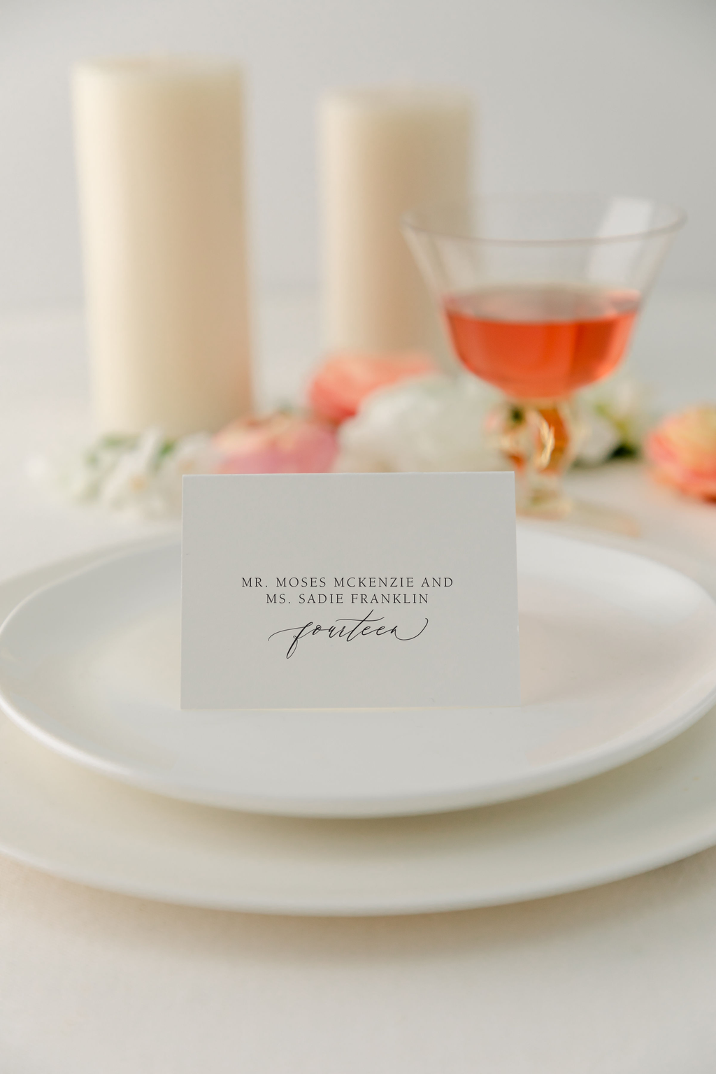 minimalist place cards