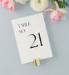 Modern Wedding Table Numbers - Evelyn