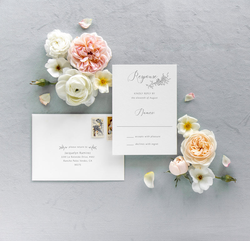 Custom Designed Wedding Invitations and RSVP Cards. — The Simple Design Co.