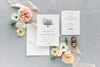 Vintage Floral Wedding Invitation | Jana
