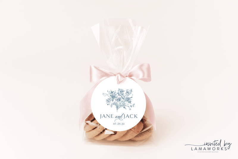 Floral Favor Tags - jane