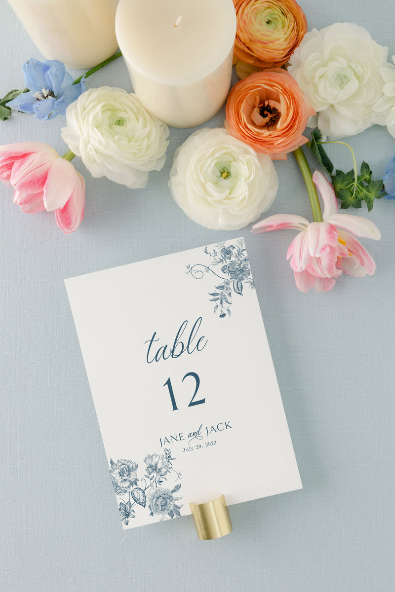 Jane - Table Numbers