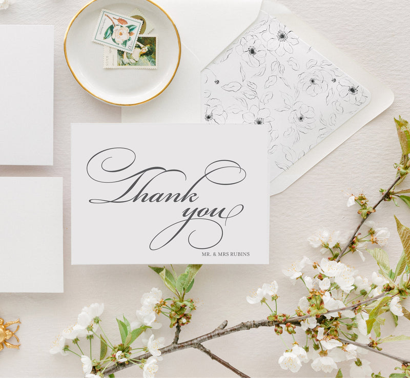 Script Thank You Cards - Mikah