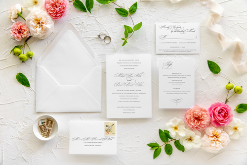 Traditional and Formal Wedding Invitation Suite | Mikah