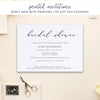 Simple, Minimalist Shower Invitation
