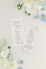 fall floral wedding invitation