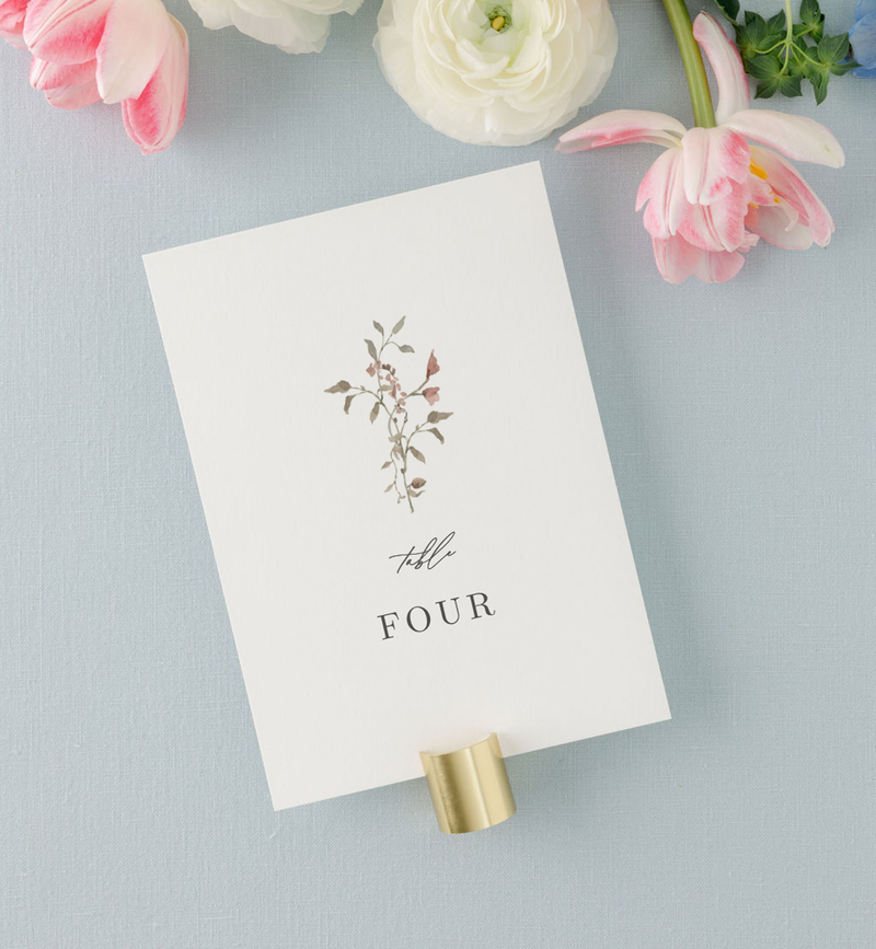 Rose | Table Numbers
