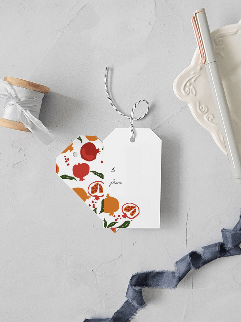 Peach Dots Gift Tags