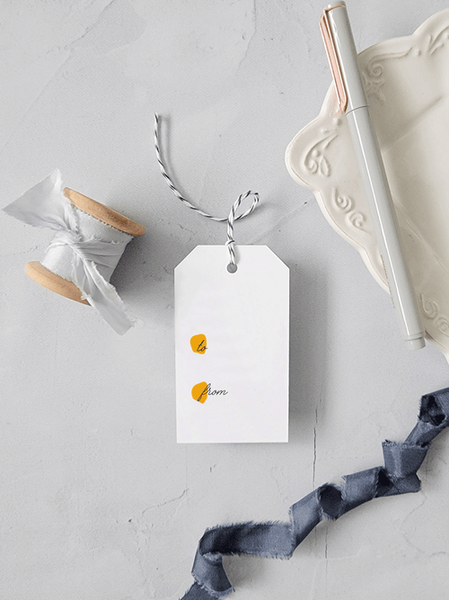 Yellow Dot Gift Tags